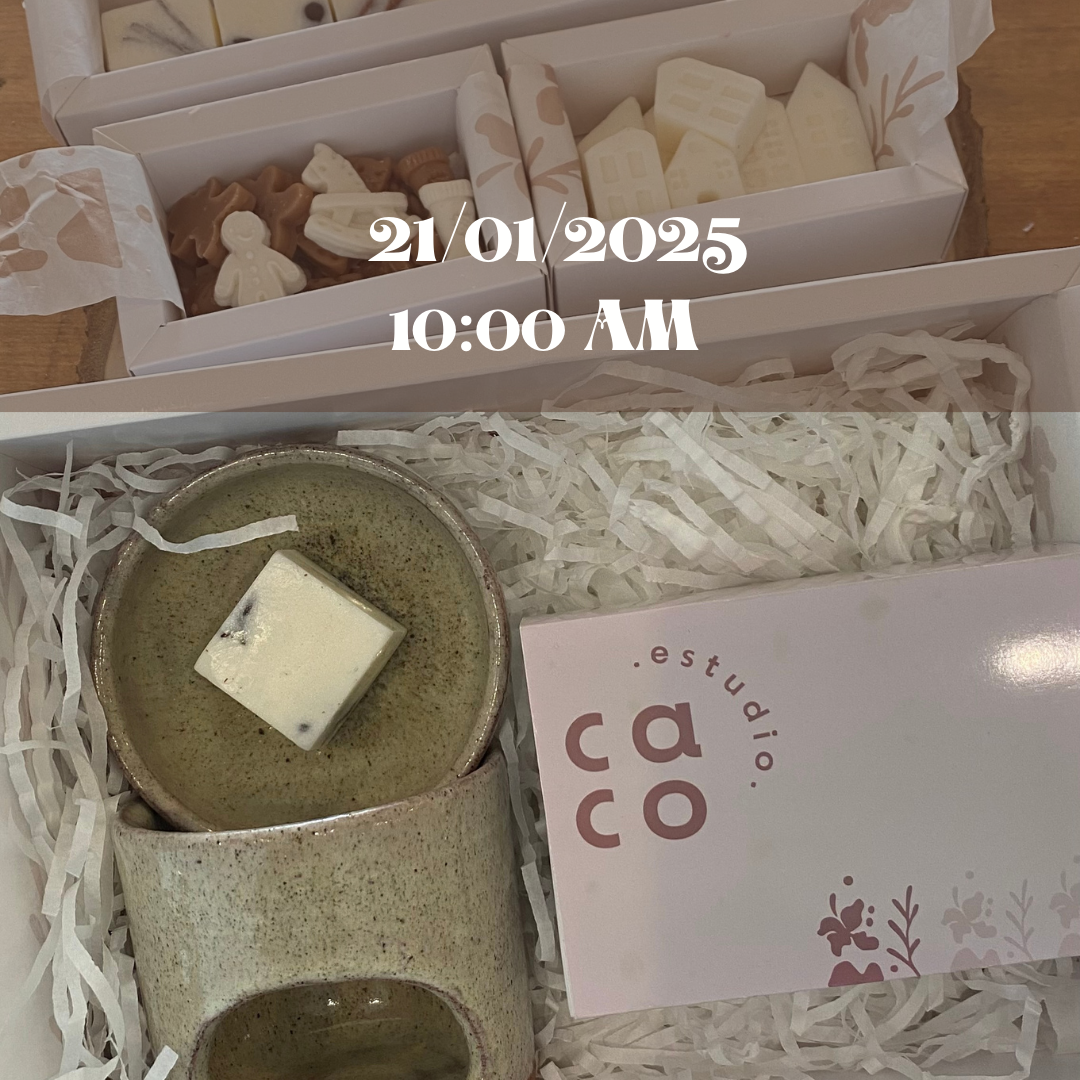 🛑 TALLER CERA AROMÁTICA PARA DERRETIR - WAX-MELTS (GRABADO)